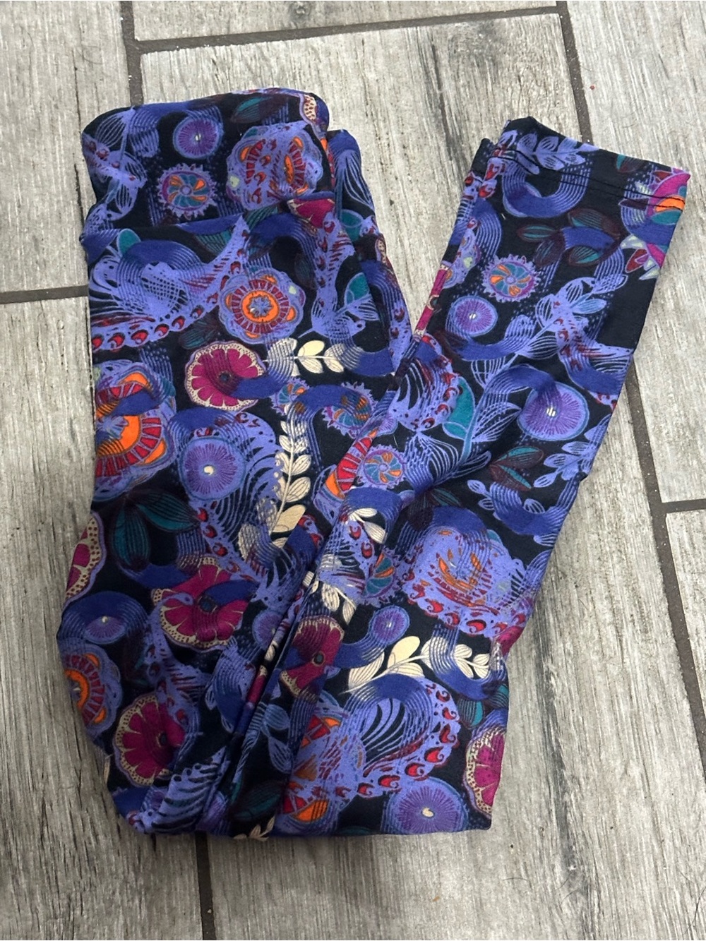 Floral Paisley Purple LulaRoe Leggings
